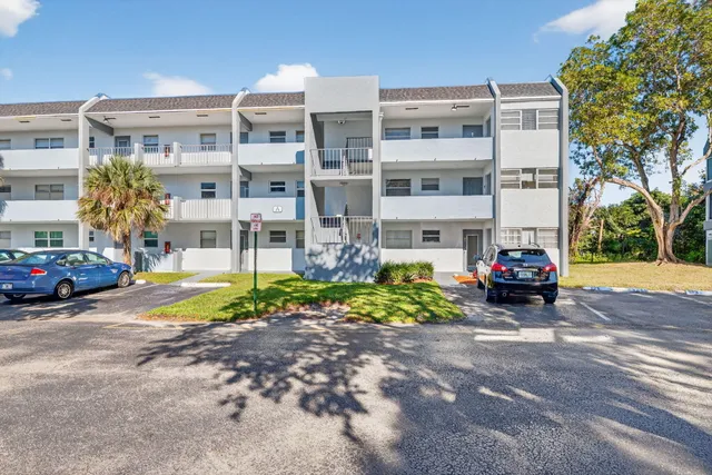 a car parked in front of a building