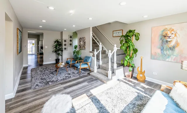 a very nice looking room with a large window