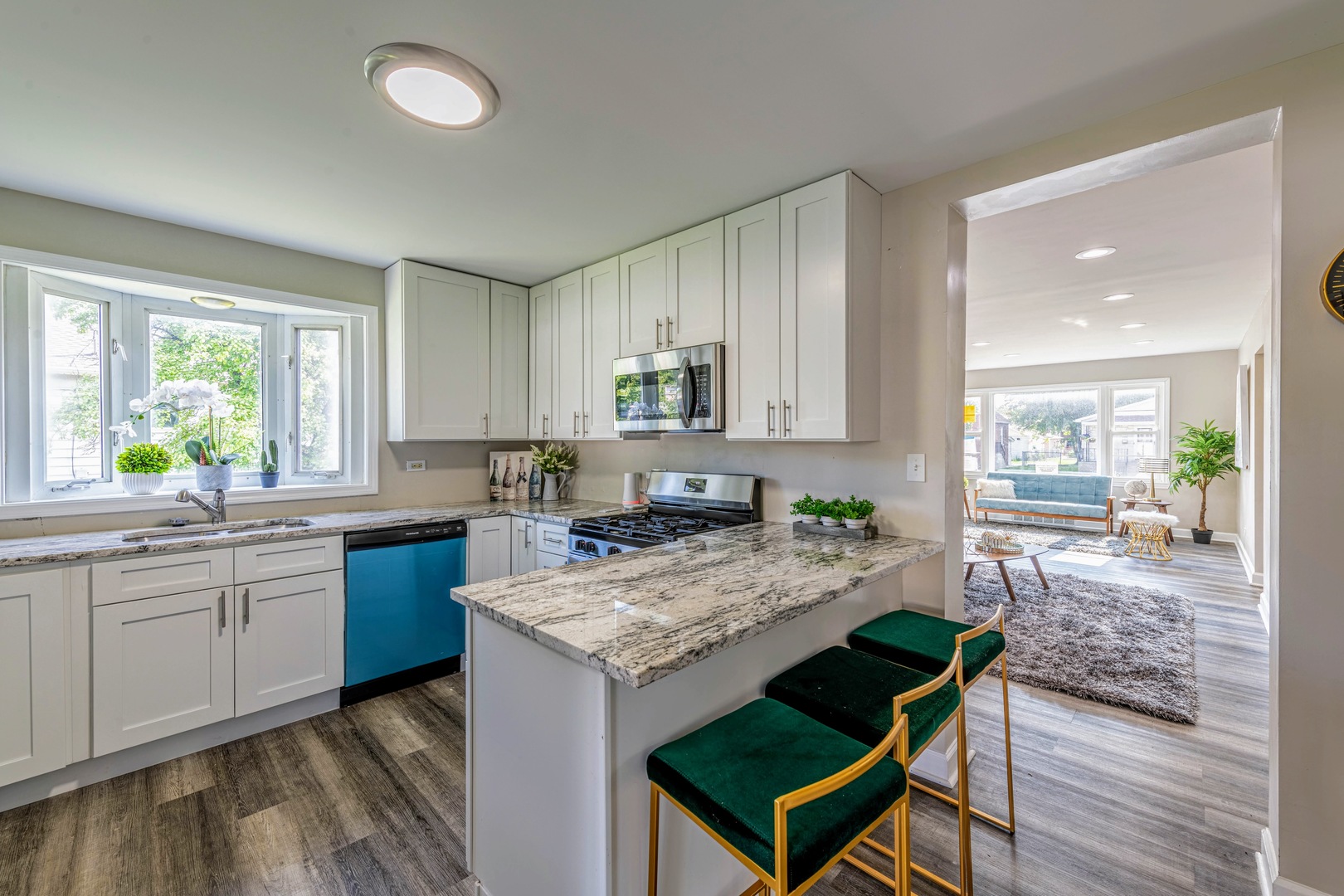 3340 Maple Avenue Brookfield, IL 60513 - Photo 9 of 26 a kitchen with a stove a sink and a refrigerator