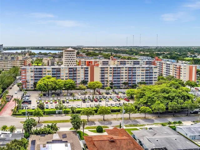 a view of a city with the ocean