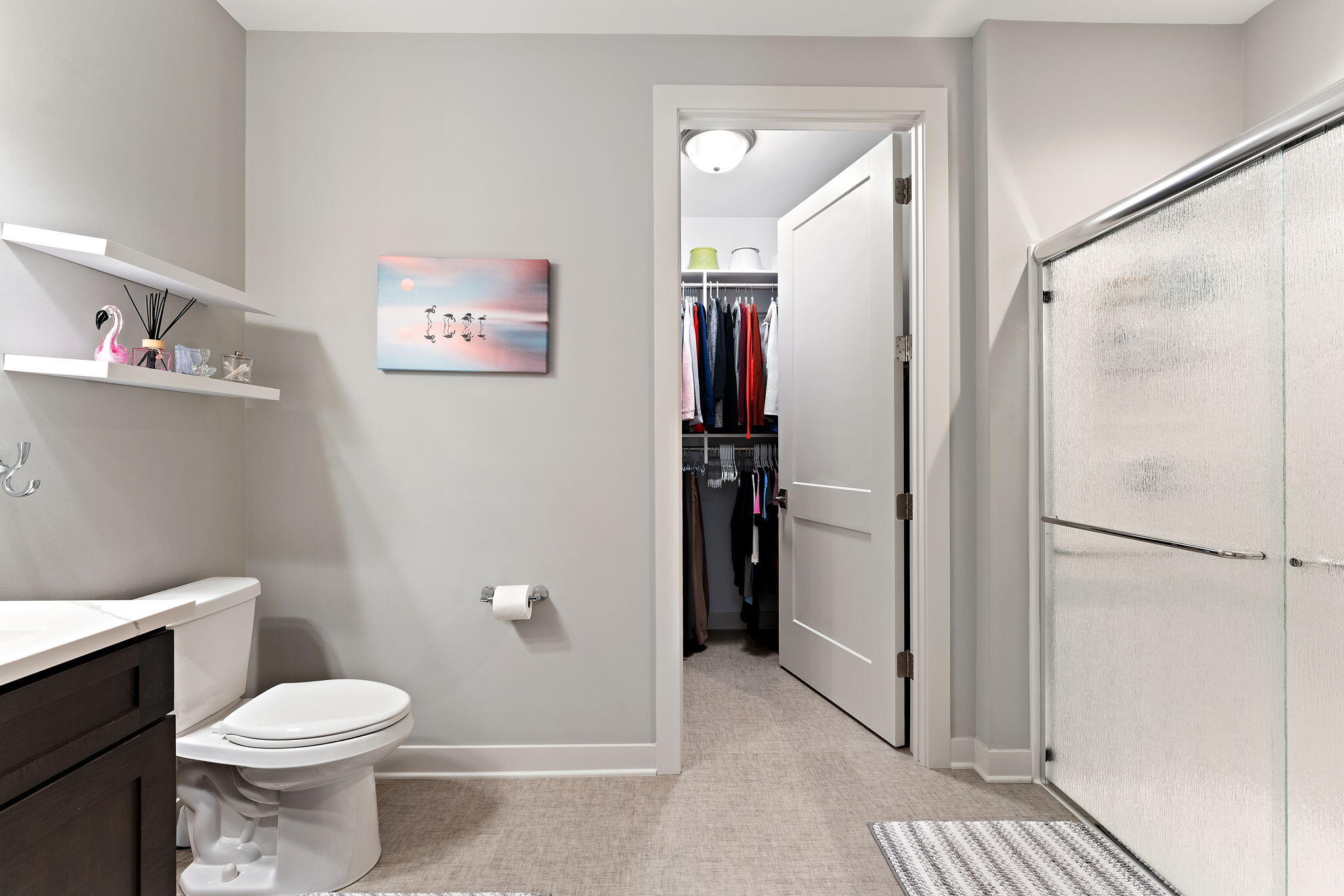 1346 Parke Drive Crown Point, IN 46307 - Photo 14 of 20 a bathroom with a toilet and a shower