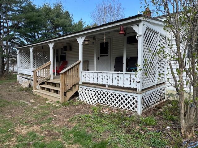 263 Windsor Street Randolph, ME 04346 - Photo 9 of 12 9- Covered Back porch