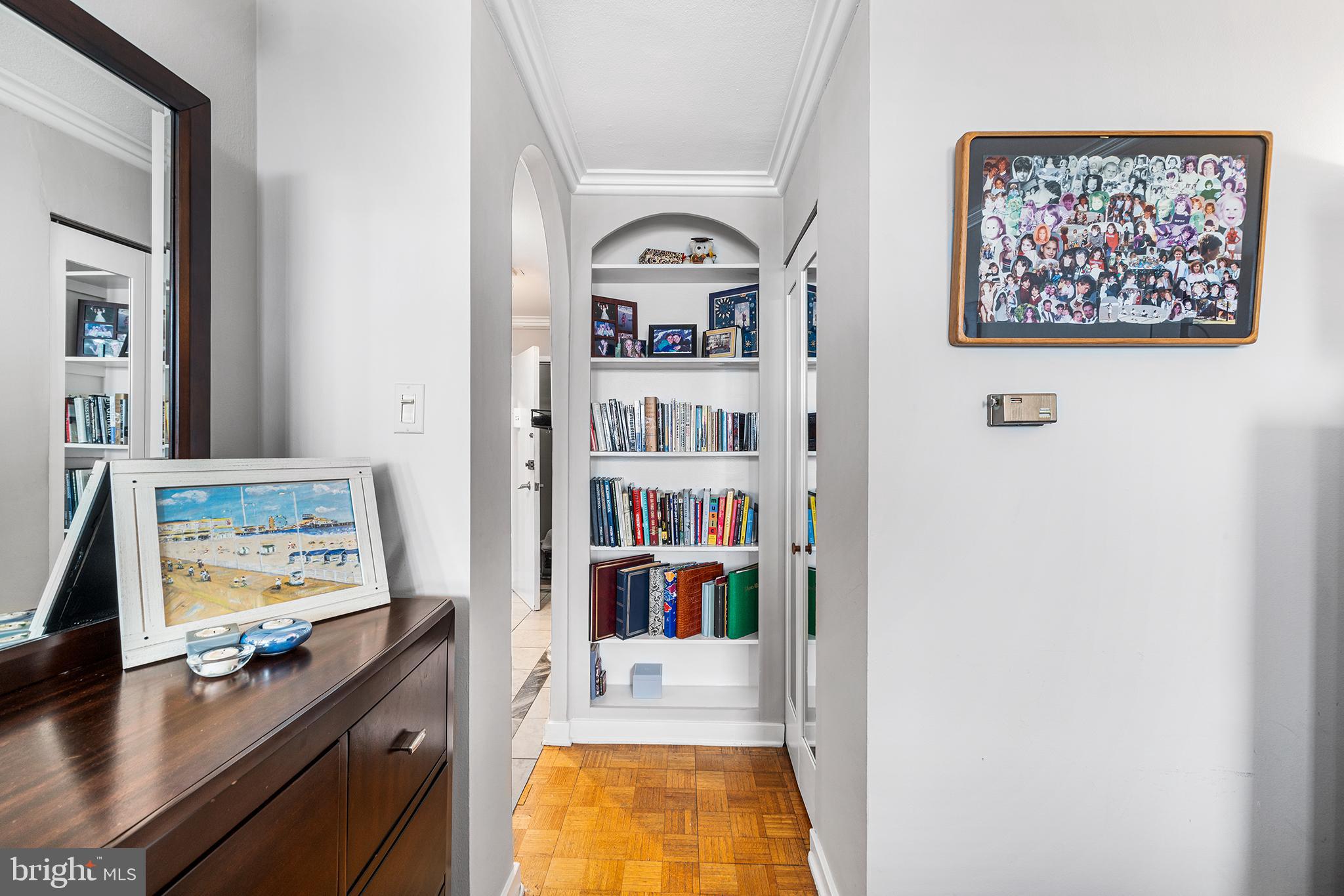 226-30 West Rittenhouse Square, Unit 2308 Philadelphia, PA 19103 - Photo 25 of 30 a view of a workspace with a bookshelf