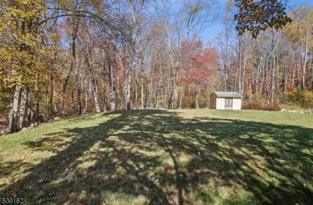 a view of outdoor space with deck and yard
