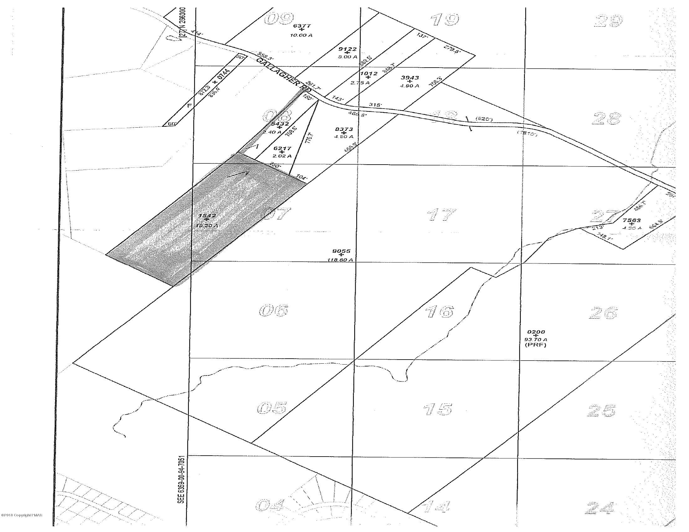 15.2-acres Gallagher Road Tobyhanna, PA 18466 - Photo 1 of 6 Tax Map