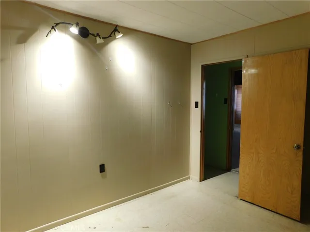 a view of a bathroom from a room