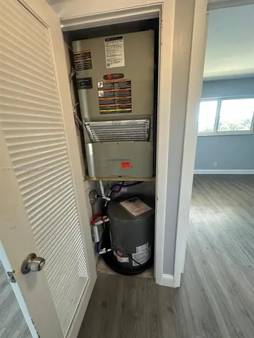 a view of storage and utility room