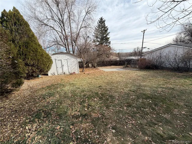 a backyard of a house