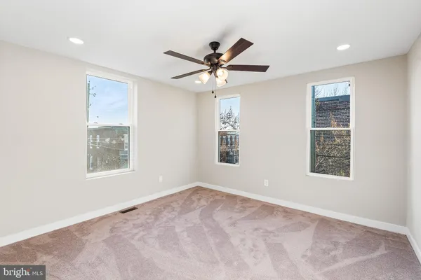 a view of an empty room