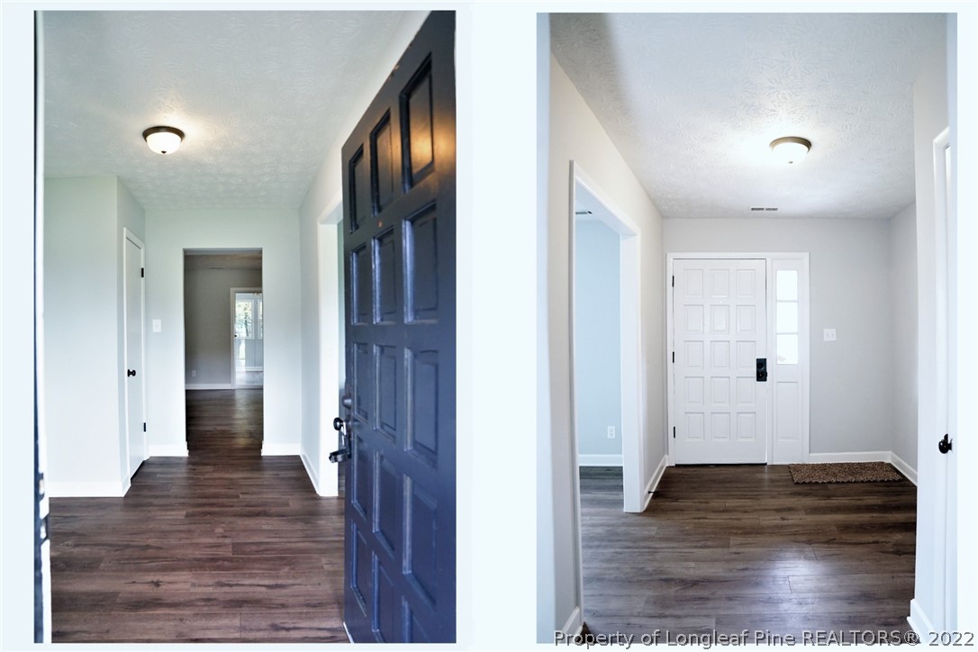 197 Paddle Wheel Road Fayetteville, NC 28314 - Photo 6 of 39 a view of a hallway to a bedroom and wooden floor