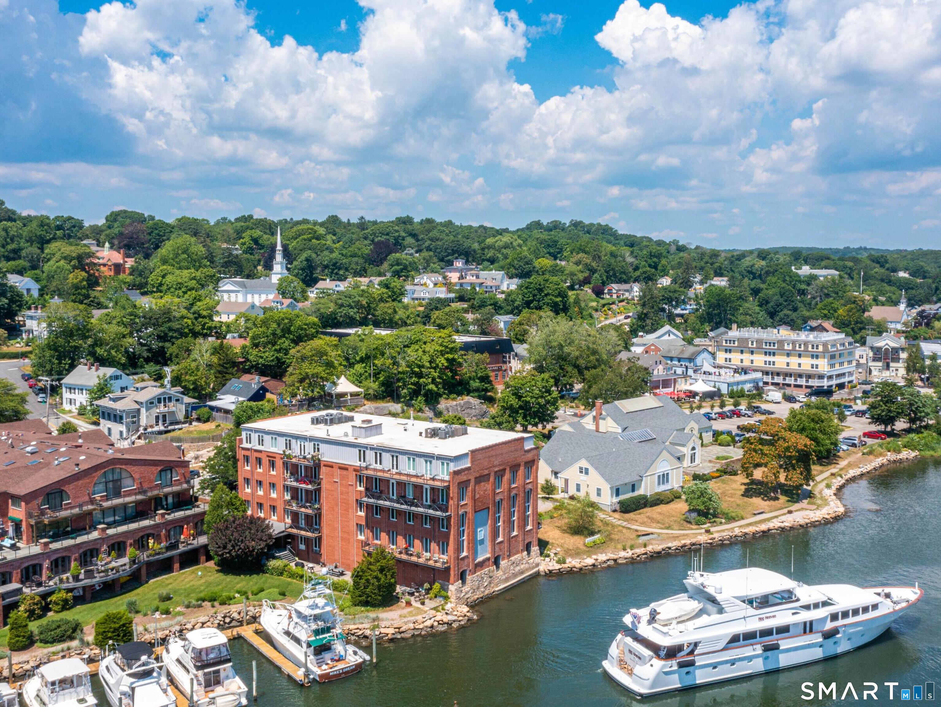 15 1/2 Water Street, Unit 4 Groton, CT 06355 - Photo 3 of 40 Direct Waterfront Condo with Unobstructed Water Views. 2 Bedrooms with Two Full Baths and Private 14' Balcony.