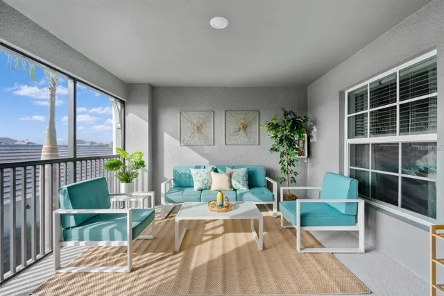 a view of a hallway view with staircase