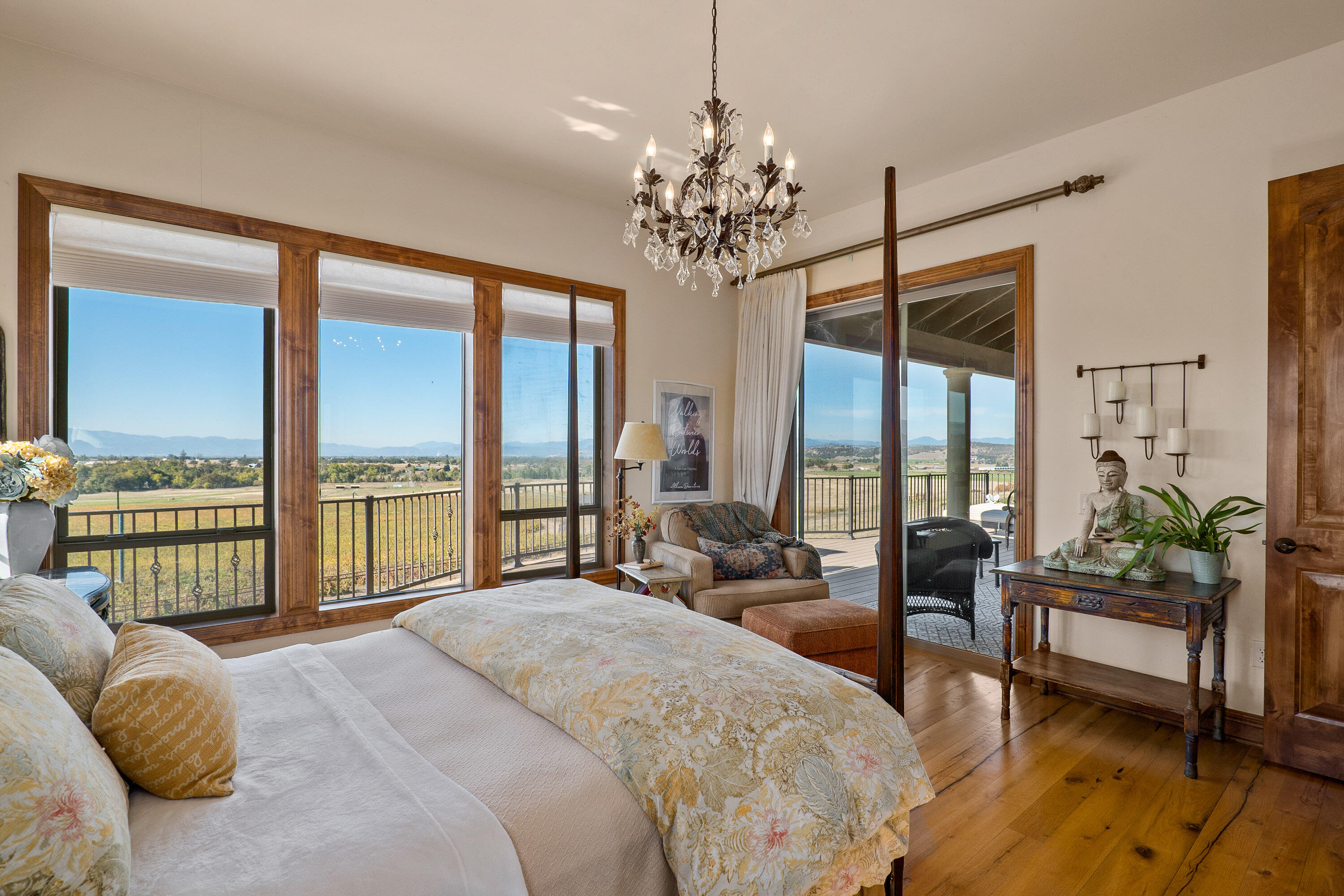 766 Meridian Road Eagle Point, OR 97524 - Photo 55 of 66 a bedroom with a large bed and a large window