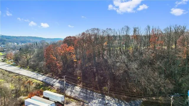 a view of a city with lots of trees
