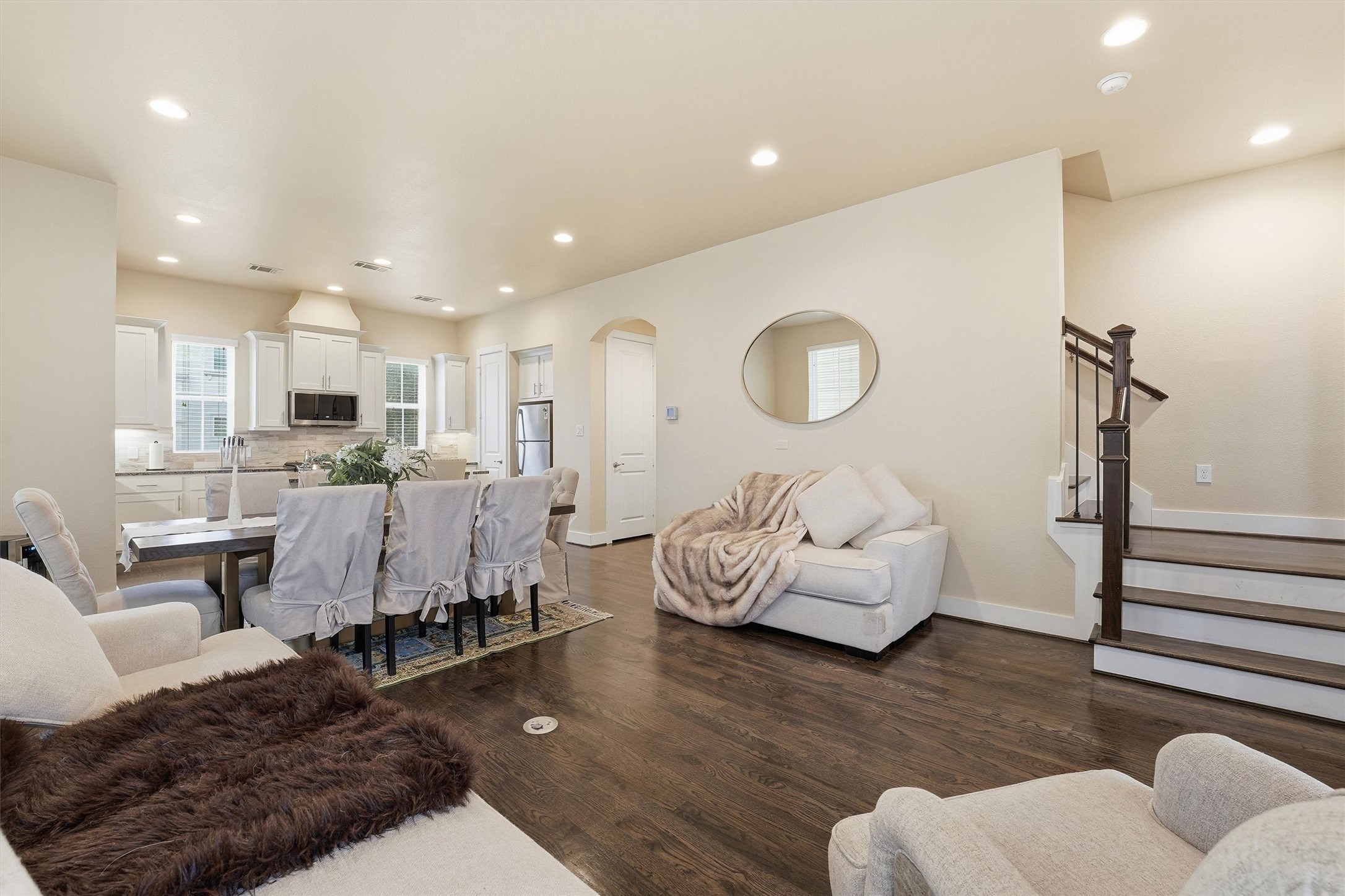 2714 Freund Street Houston, TX 77003 - Photo 11 of 29 a living room with furniture and a wooden floor