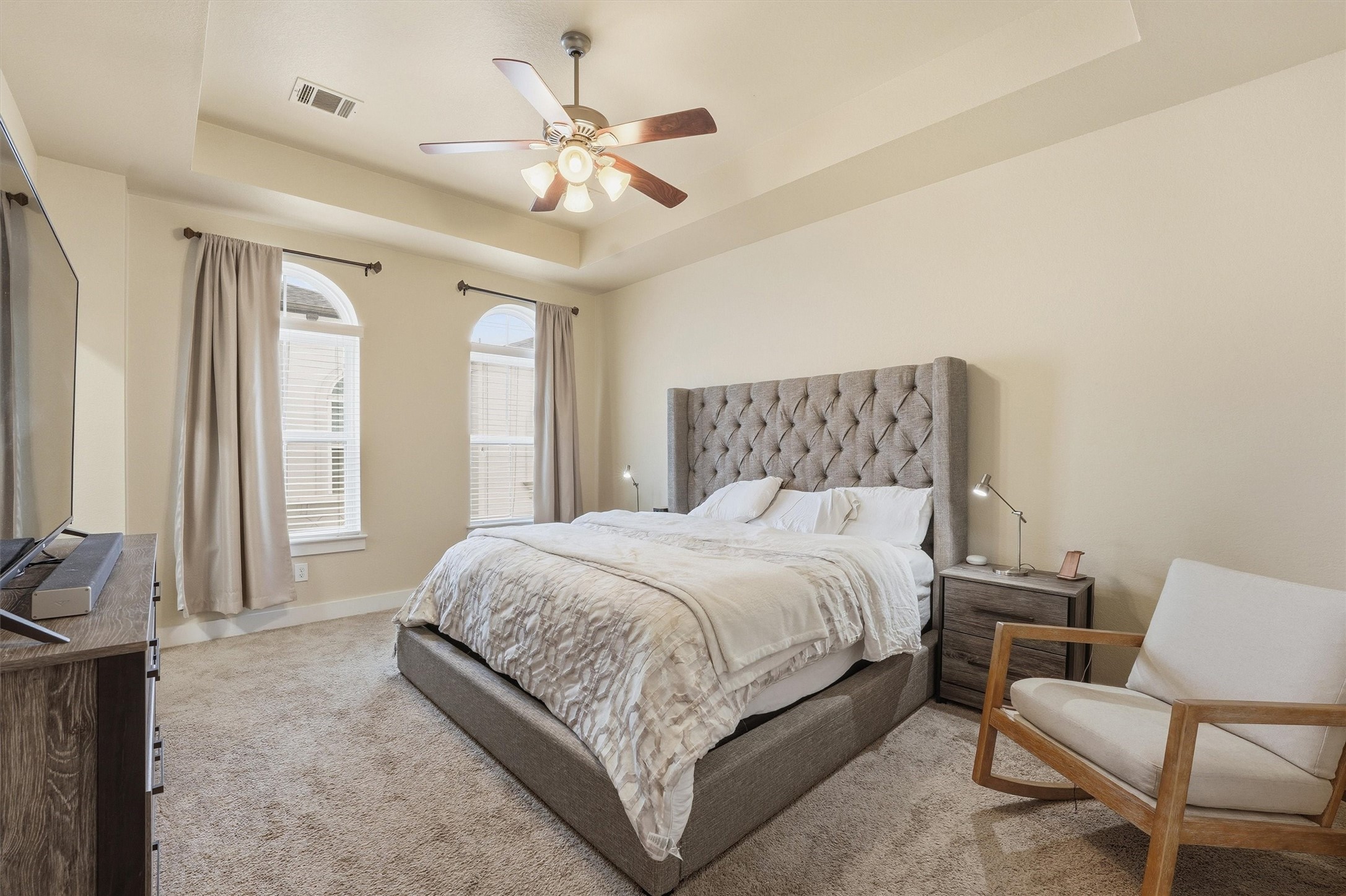 2714 Freund Street Houston, TX 77003 - Photo 16 of 29 a bed room with a bed and a couch