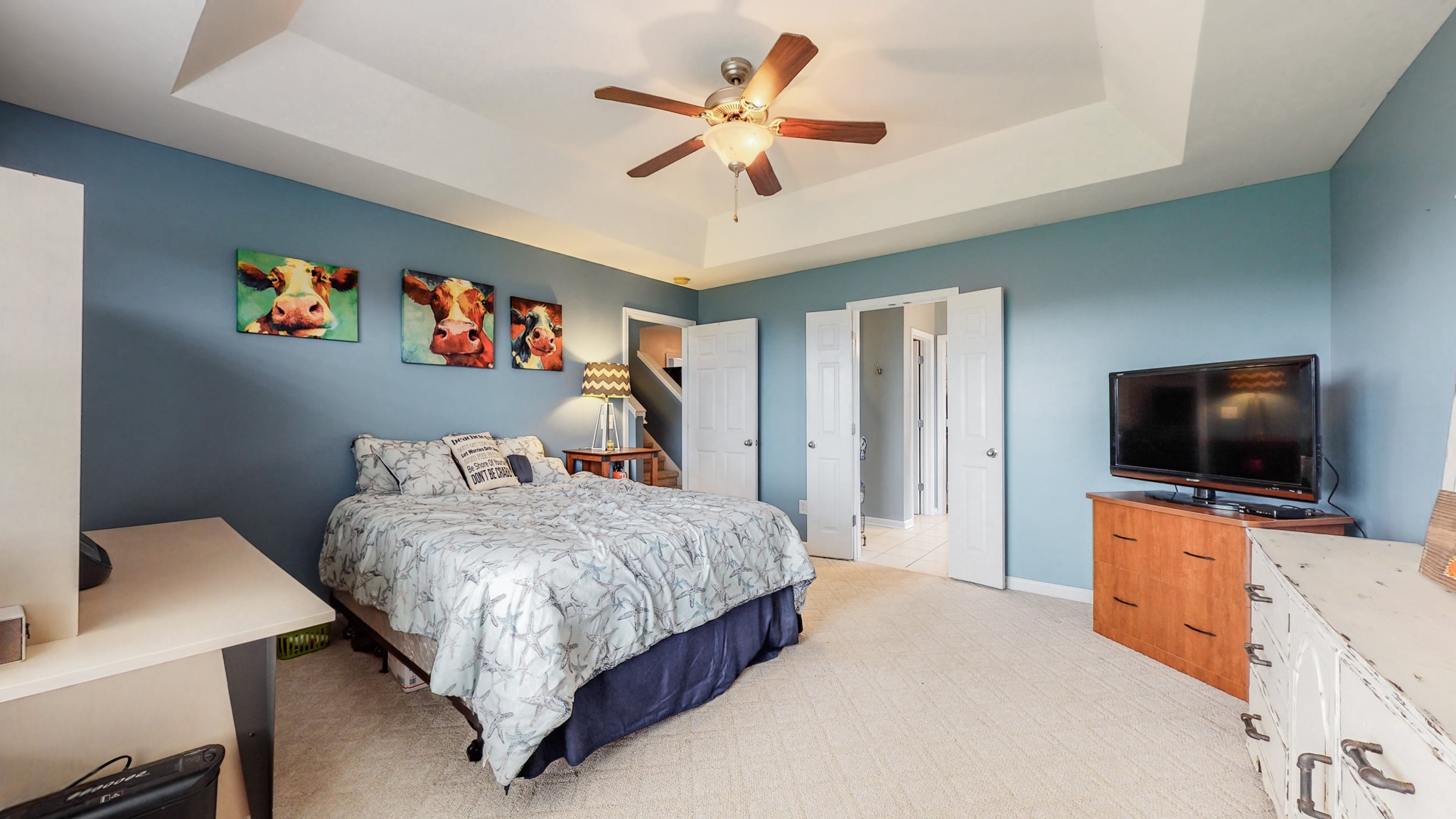 2981 Lewis Road Santa Fe, TN 38482 - Photo 14 of 32 a bedroom with a bed and a flat screen tv
