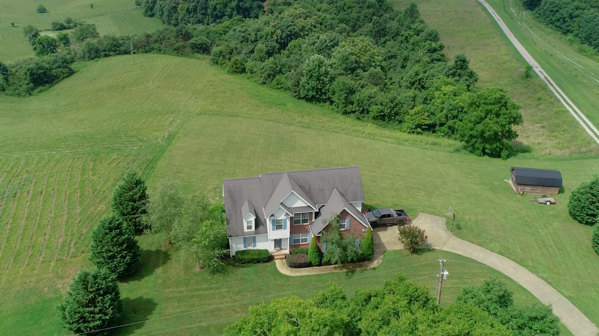 2981 Lewis Road Santa Fe, TN 38482 - Photo 4 of 32 an aerial view of a house