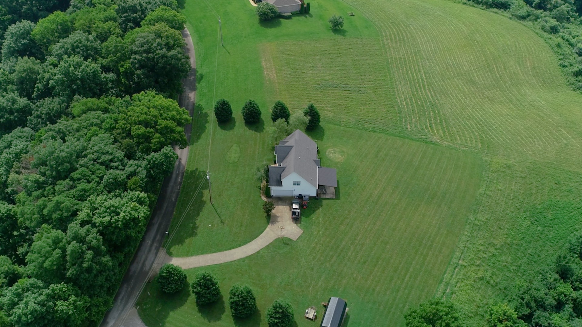 2981 Lewis Road Santa Fe, TN 38482 - Photo 32 of 32 an aerial view of a swimming pool