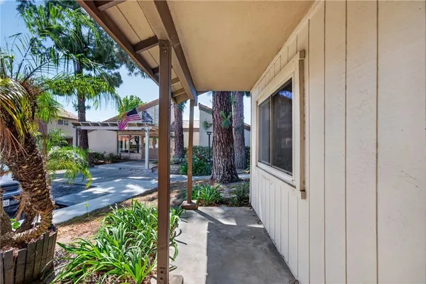 a view of a house with a patio