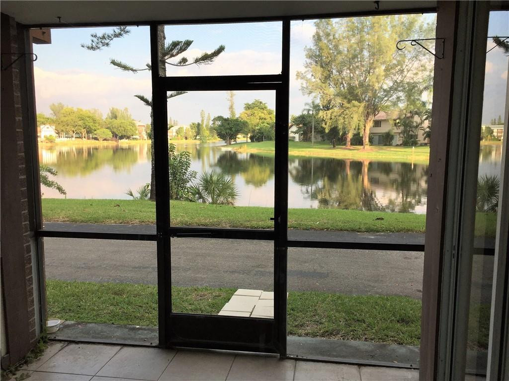 a view of a back yard from a window