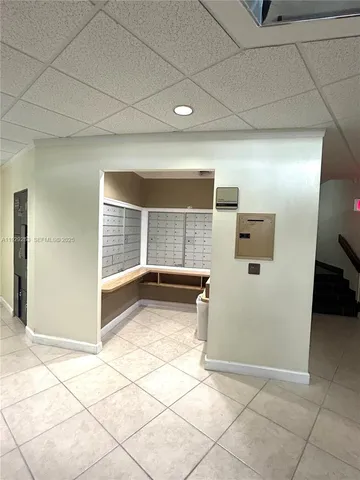 a view of a building with an outdoor space