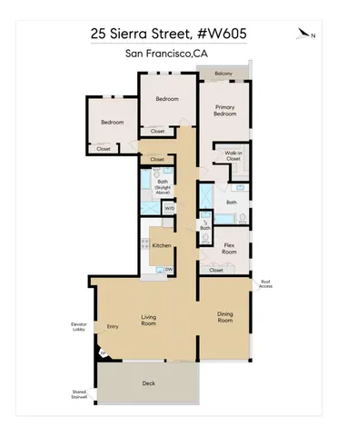 $1,975,000 | 25 Sierra Street, Unit W605, San Francisco, CA 94107