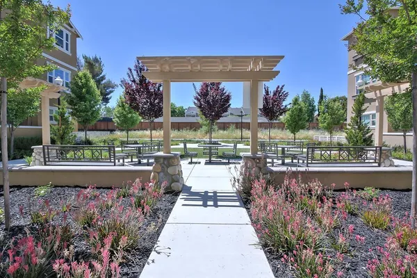 a view of a fountain and a fountain in the balcony