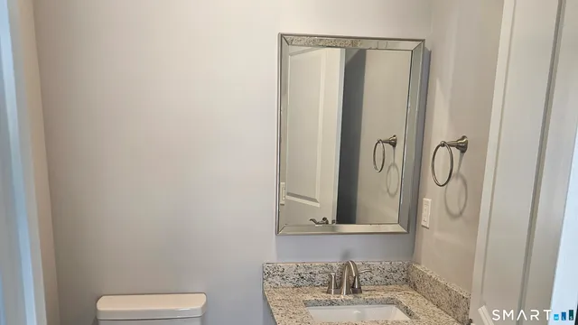 a bathroom with a toilet