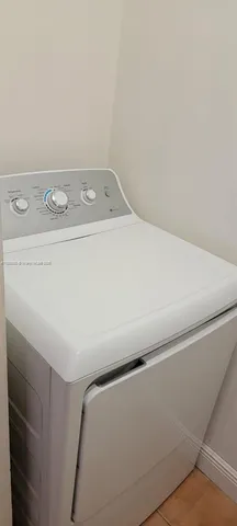 a close up view of washer and dryer