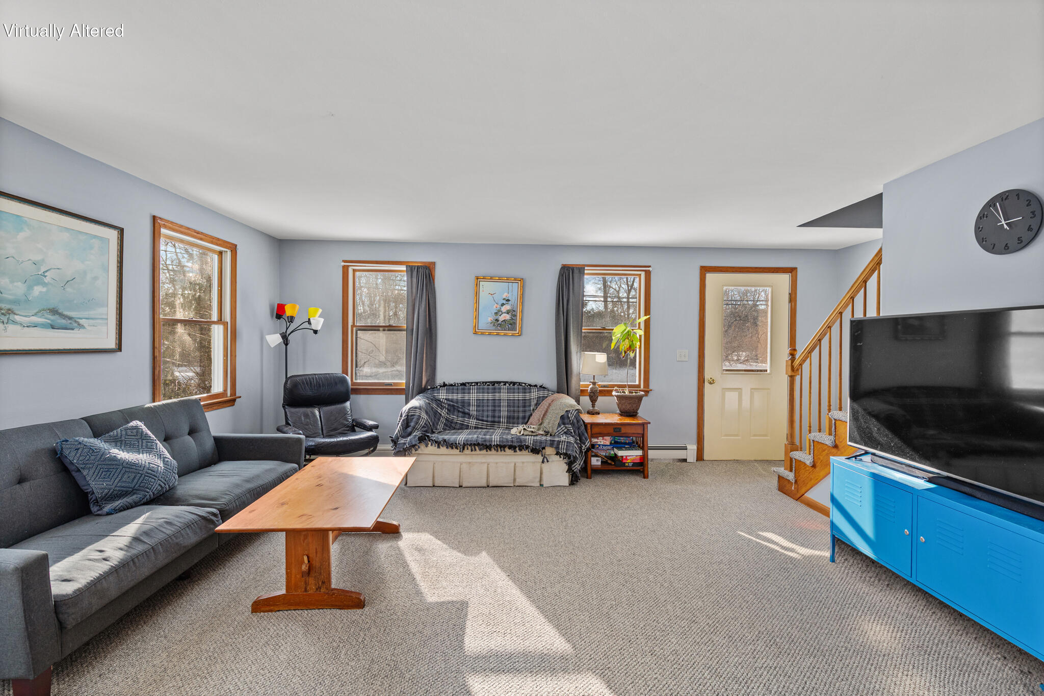 600 Kingsbury Beach Road Eastham, MA 02642 - Photo 18 of 29 a living room with furniture and a flat screen tv