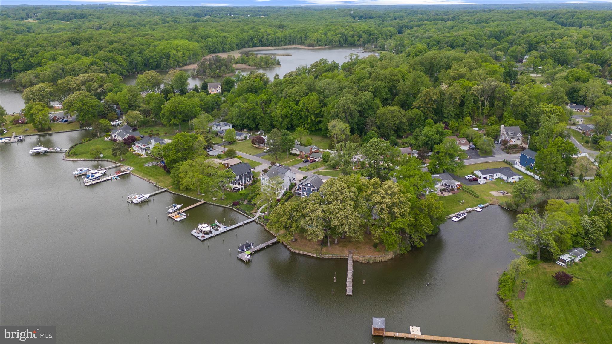 3815 Outrigger Drive Edgewater, MD 21037 - Photo 83 of 114 an aerial view of a house with a yard and lake view