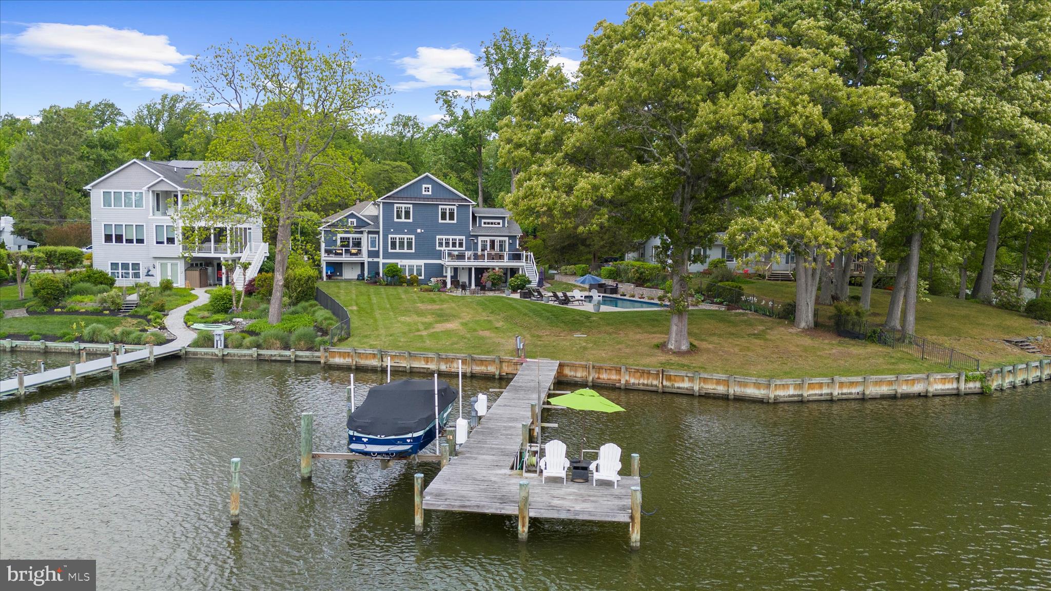 3815 Outrigger Drive Edgewater, MD 21037 - Photo 85 of 114 a view of swimming pool with outdoor seating and lake view