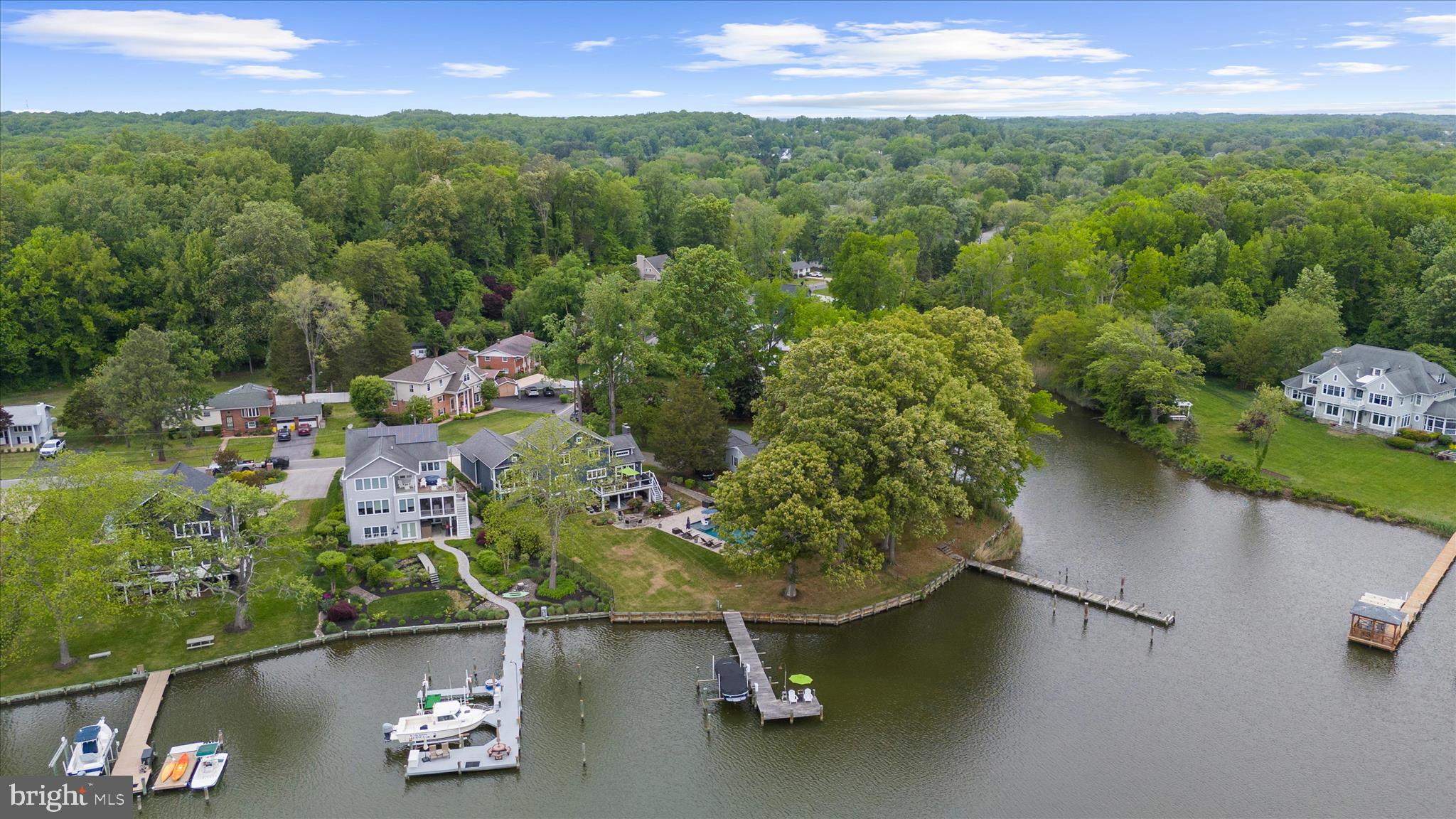 3815 Outrigger Drive Edgewater, MD 21037 - Photo 92 of 114 an aerial view of a house with a yard basket ball court and outdoor seating