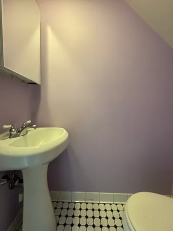 a bathroom with a sink and a toilet