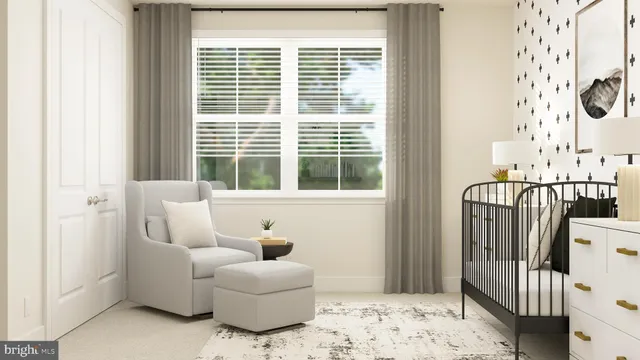 a bed room with a bed and a window