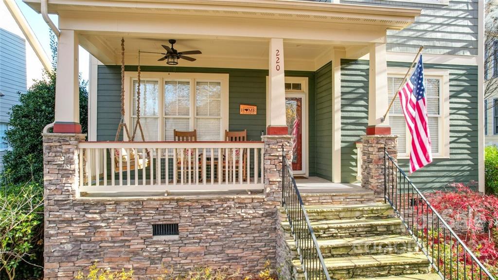 220 Mills Lane Fort Mill, SC 29708 - Photo 42 of 42 a view of a balcony with door and wooden floor