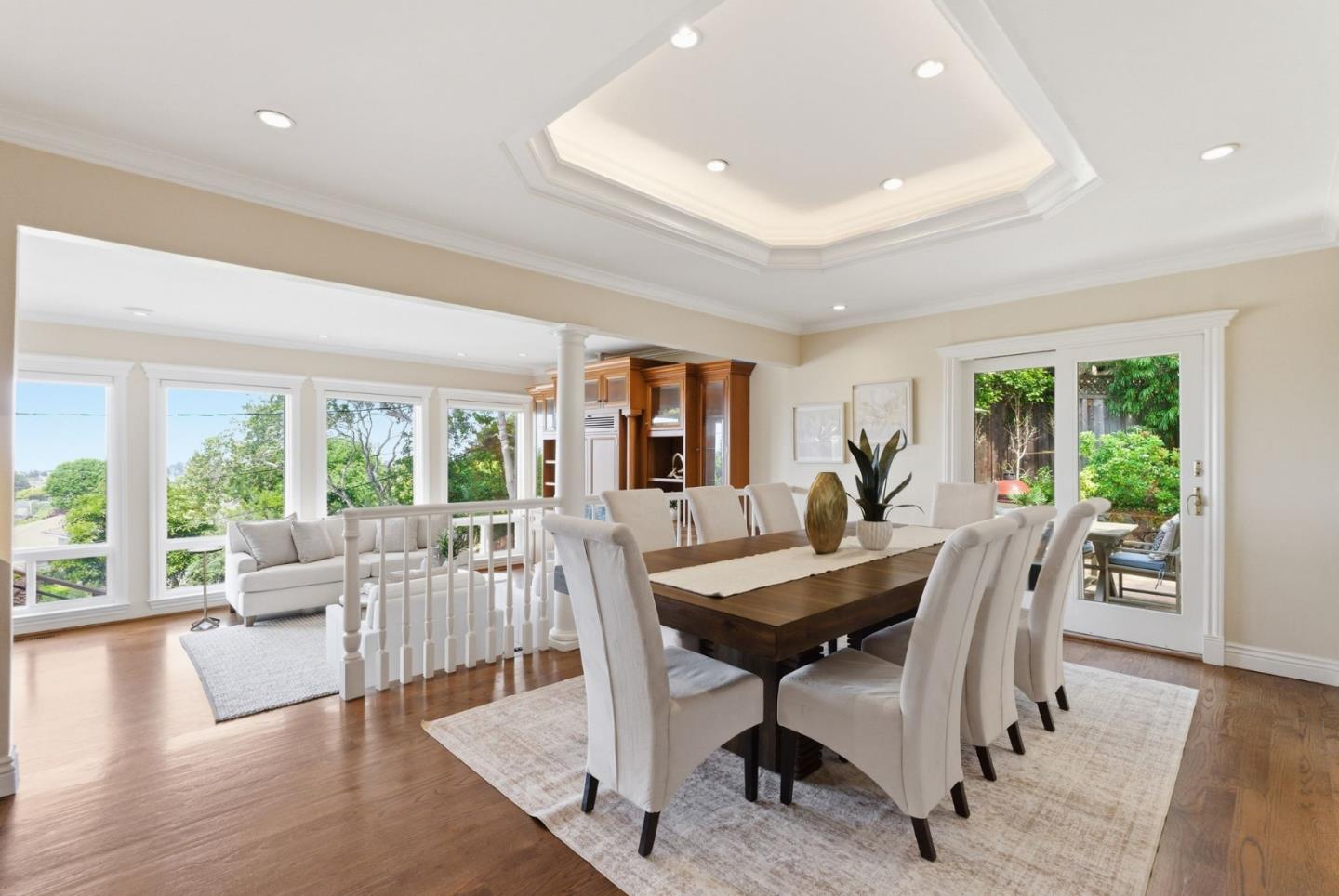 2884 Roland Avenue San Carlos, CA 94070 - Photo 13 of 27 a view of a dining room with furniture window and wooden floor