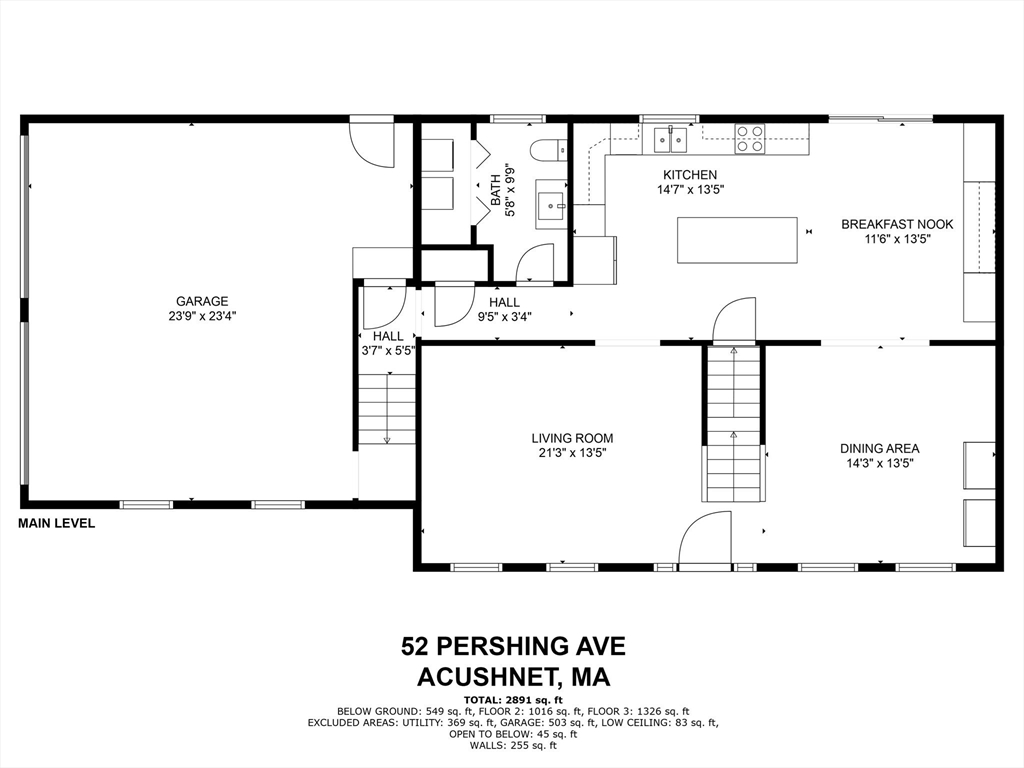 52 Pershing Avenue Acushnet, MA 02743 - Photo 25 of 27 a picture of a floor plan