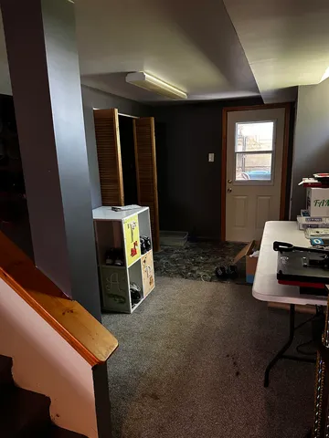 a room with furniture