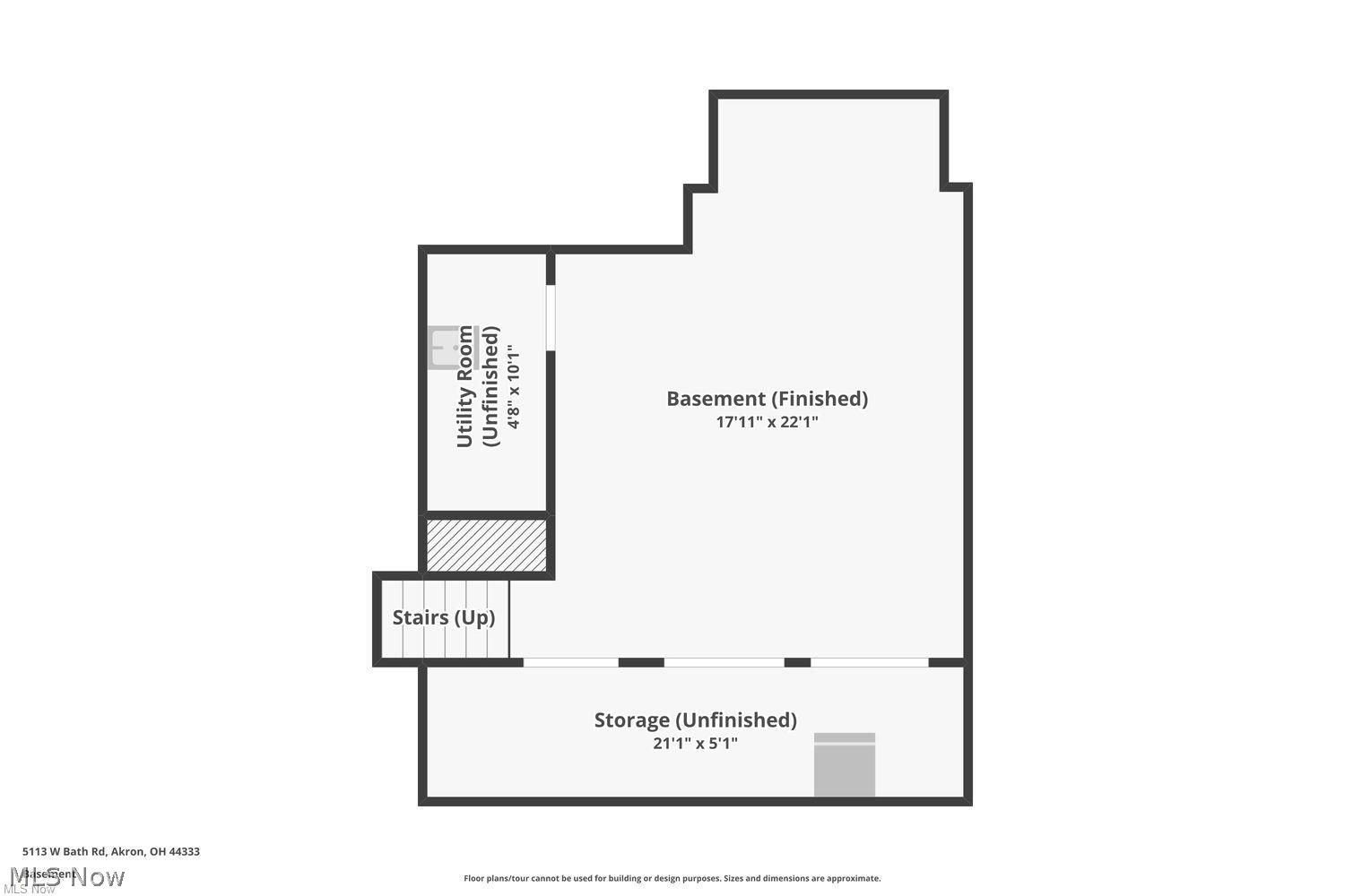 5113 West Bath Road Akron, OH 44333 - Photo 48 of 48 Basement Floor Plan