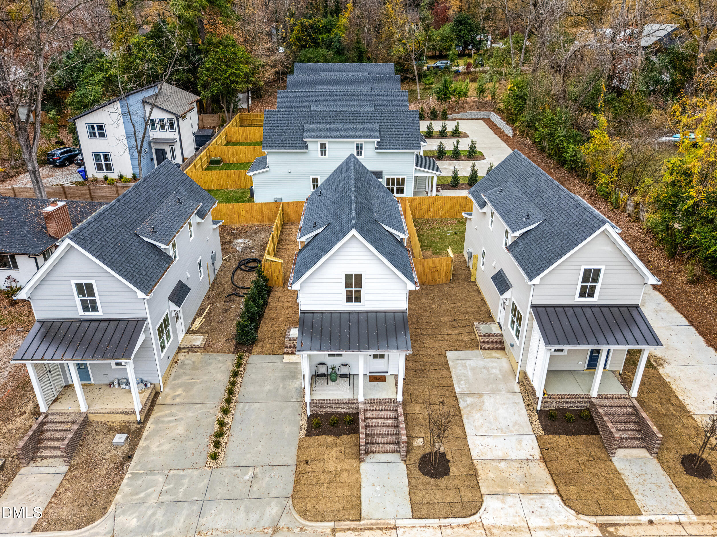 404 Chamberlin Avenue, Unit B Durham, NC 27704 - Photo 27 of 31 an aerial view of a house with swimming pool