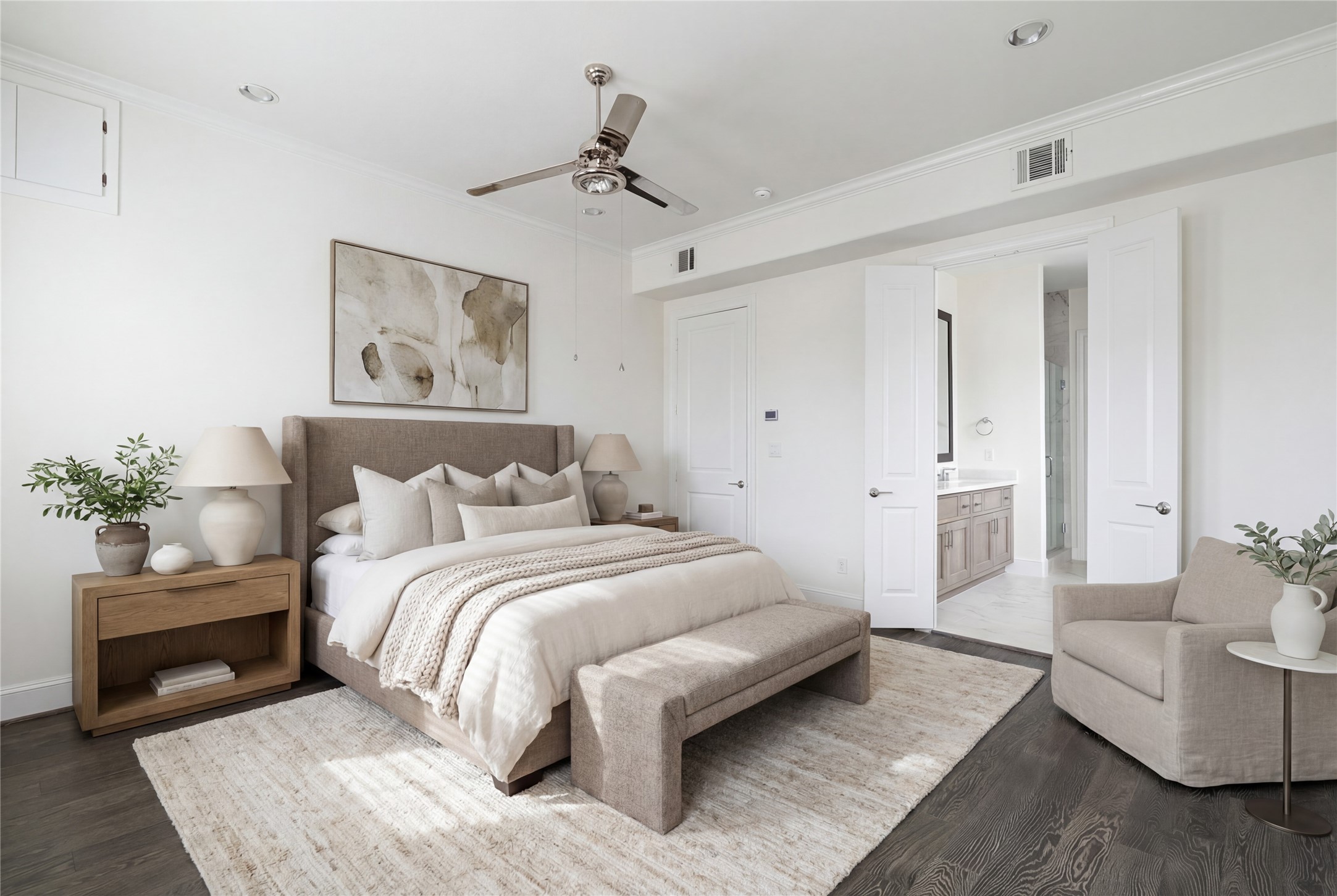 2613 Maxroy Street Houston, TX 77007 - Photo 21 of 43 Primary bedroom shown virtualy staged