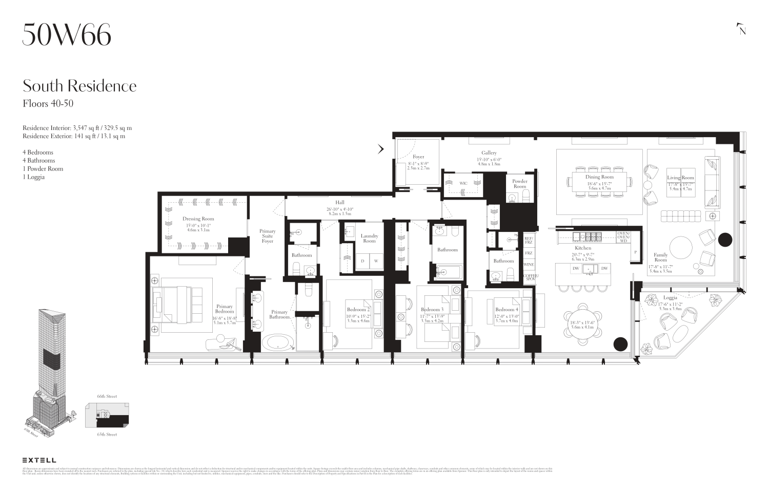 50 West 66th Street, Unit 40S Manhattan, NY 10023 - Photo 3 of 3 a black and white photo of a living room