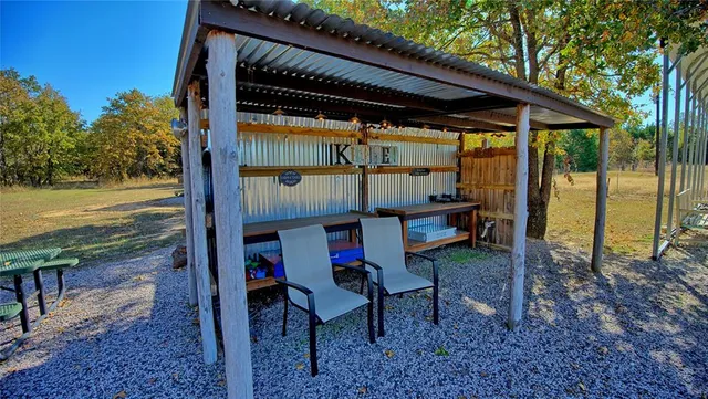 a view of wooden deck