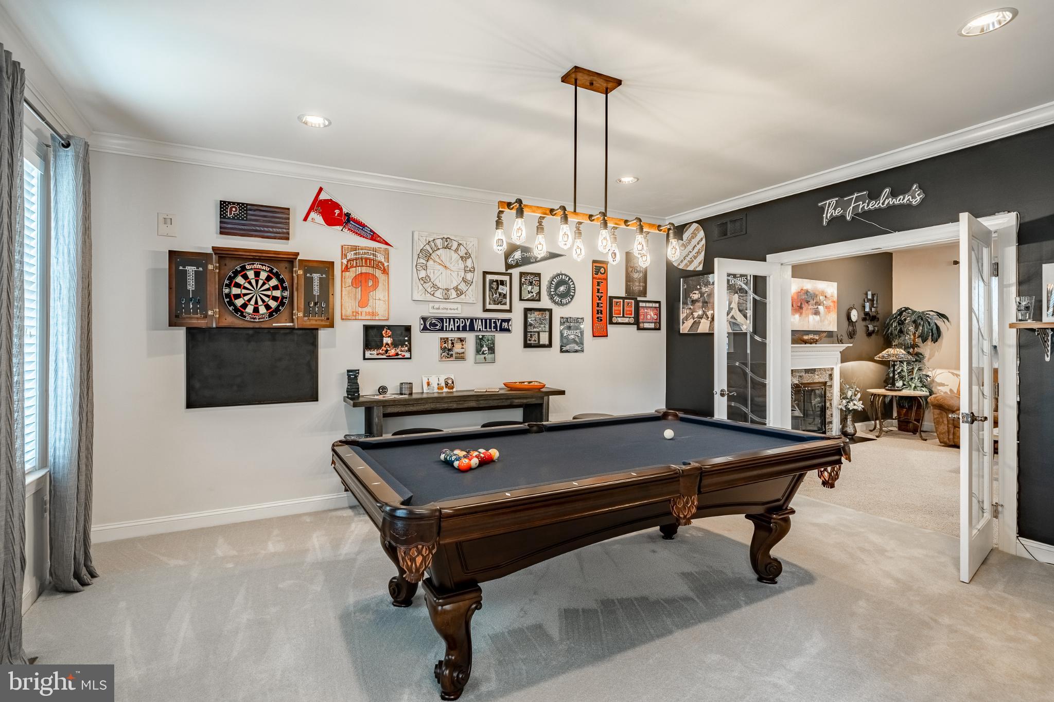 1716 St Georges Road Dresher, PA 19025 - Photo 36 of 90 Stylish game room with vintage flair.