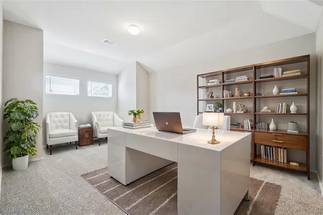 a room with furniture