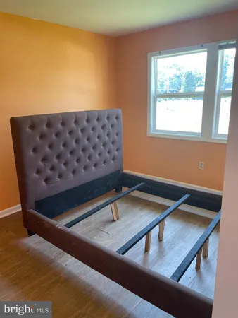 an empty room with closet