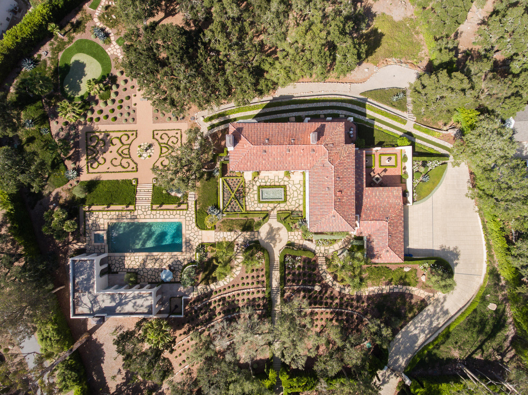 1041 Mission Ridge Road Santa Barbara, CA 93103 - Photo 29 of 31 Aerial of the property