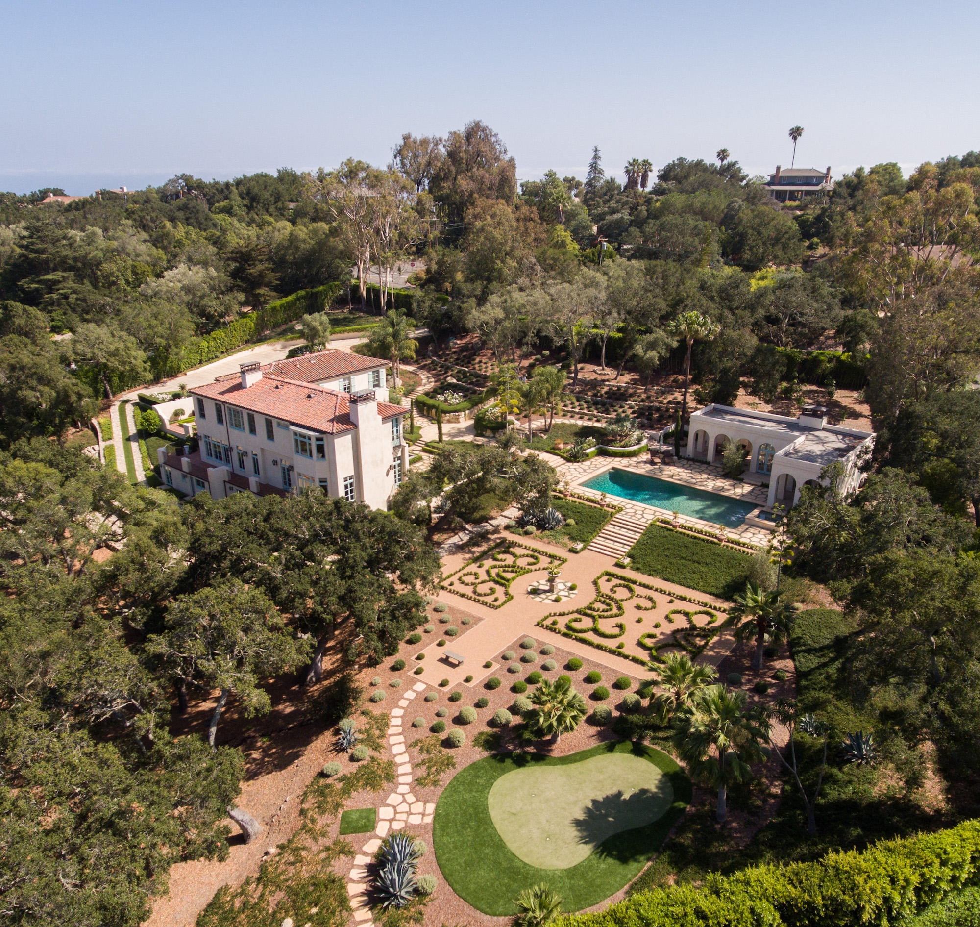 1041 Mission Ridge Road Santa Barbara, CA 93103 - Photo 30 of 31 Aerials of the grounds